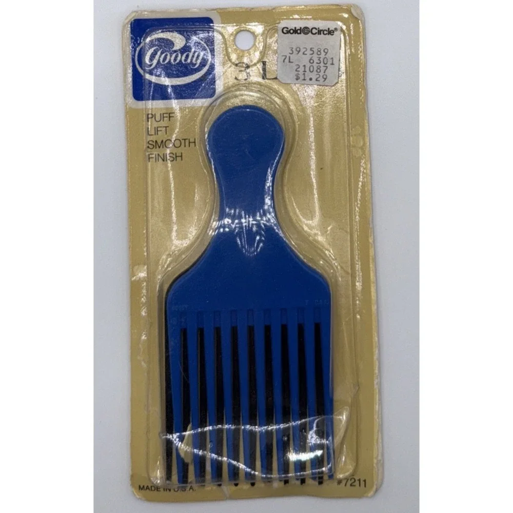 Vintage‎ Goody 2 Puff Lifts Model 7211 Pick Comb Made in USA 1982(read)